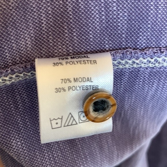 Sable & Stone Modal Heathered Purple Polo Men’s Sz XL - Picture 5 of 6